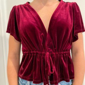Urban Outfitters Velvet Top